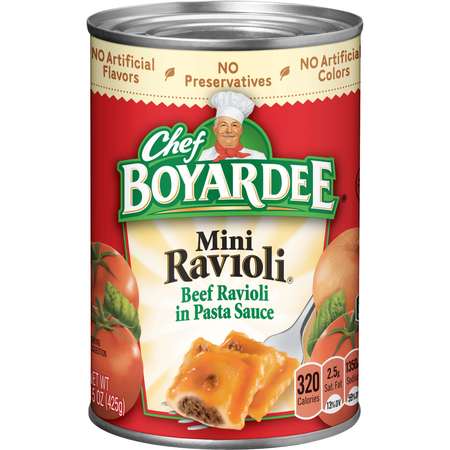CHEF BOYARDEE Chef Boyardee Mini Ravioli 15 oz., PK24 6414404306